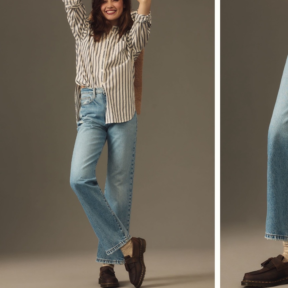 FRAME Le Jane High-Rise Straight-Leg Jeans